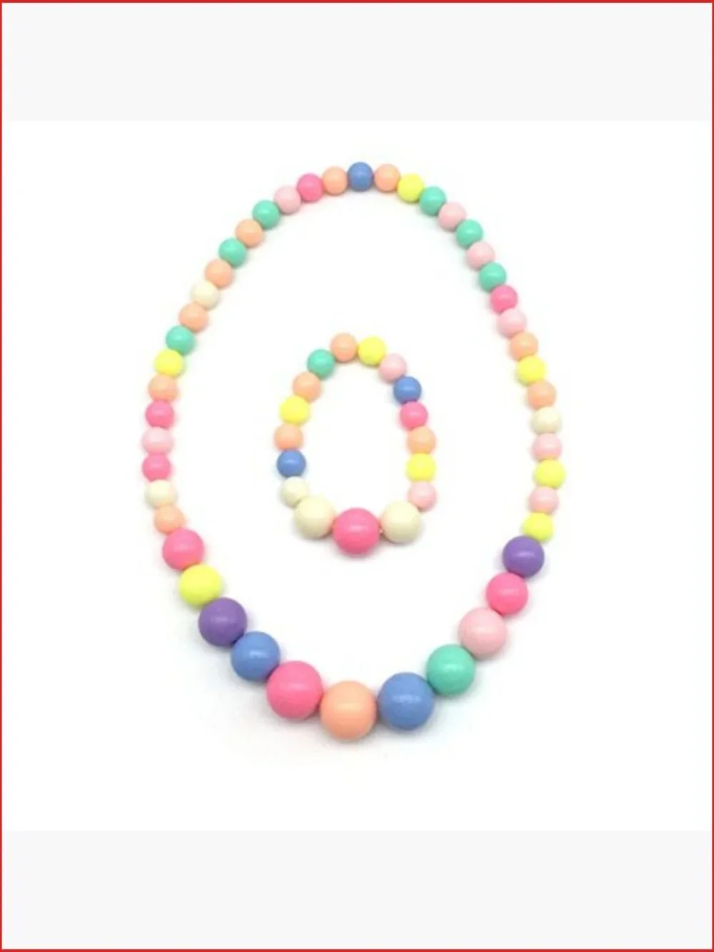 Kids Jewelry Set Handbag Clip-On Earrings Necklace Bracelet Plush Cotton